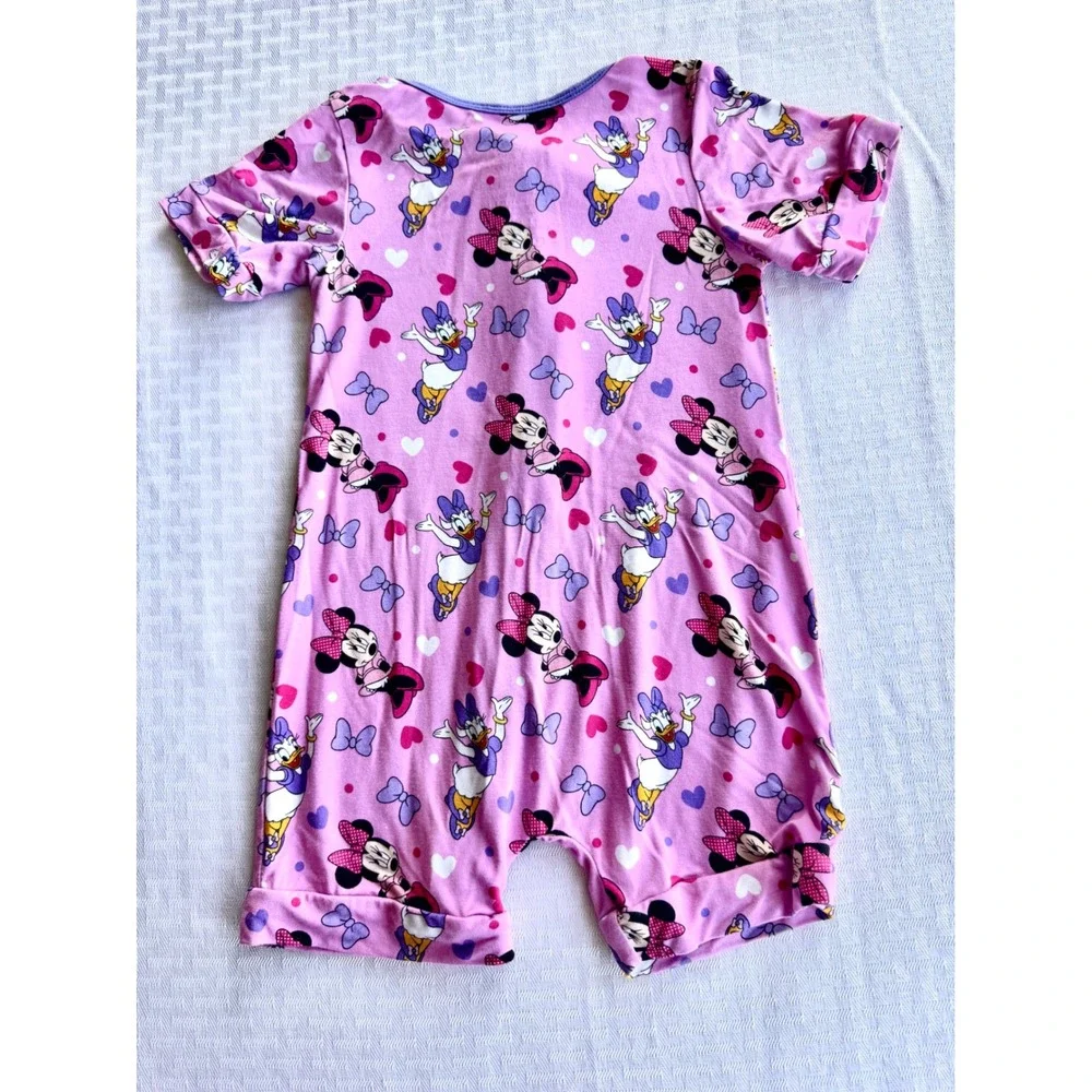 Whispering Willows Disney Minnie Mouse Daisy Duck Bamboo Pajamas Romper 18-24M